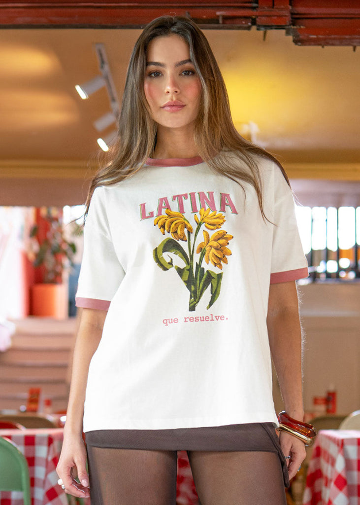 Camiseta oversize con estampado - URABA