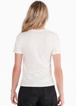Camiseta con estampado "Soy una DIOSA y punto." color blanco, marfil para mujer - Flashy