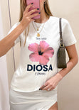 Camiseta oversized con estampado "Soy una DIOSA y punto." - CINTIA