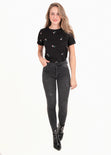 Camiseta estampada rosas para mujer - Flashy