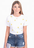 Camiseta con estampado de flores para mujer - Flashy