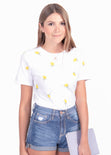Camiseta con estampado de flores para mujer - Flashy