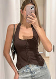 Chaleco con escote profundo - GUAYABA