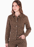 Chaqueta de drill estampada - LETICIA