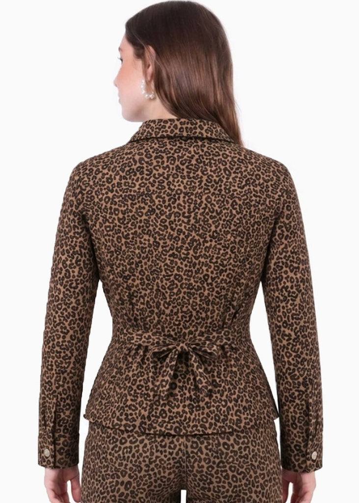 Chaqueta de drill estampada - LETICIA