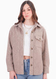 Chaqueta de paño con botones y oversized - BENEDICTA.CAMEL