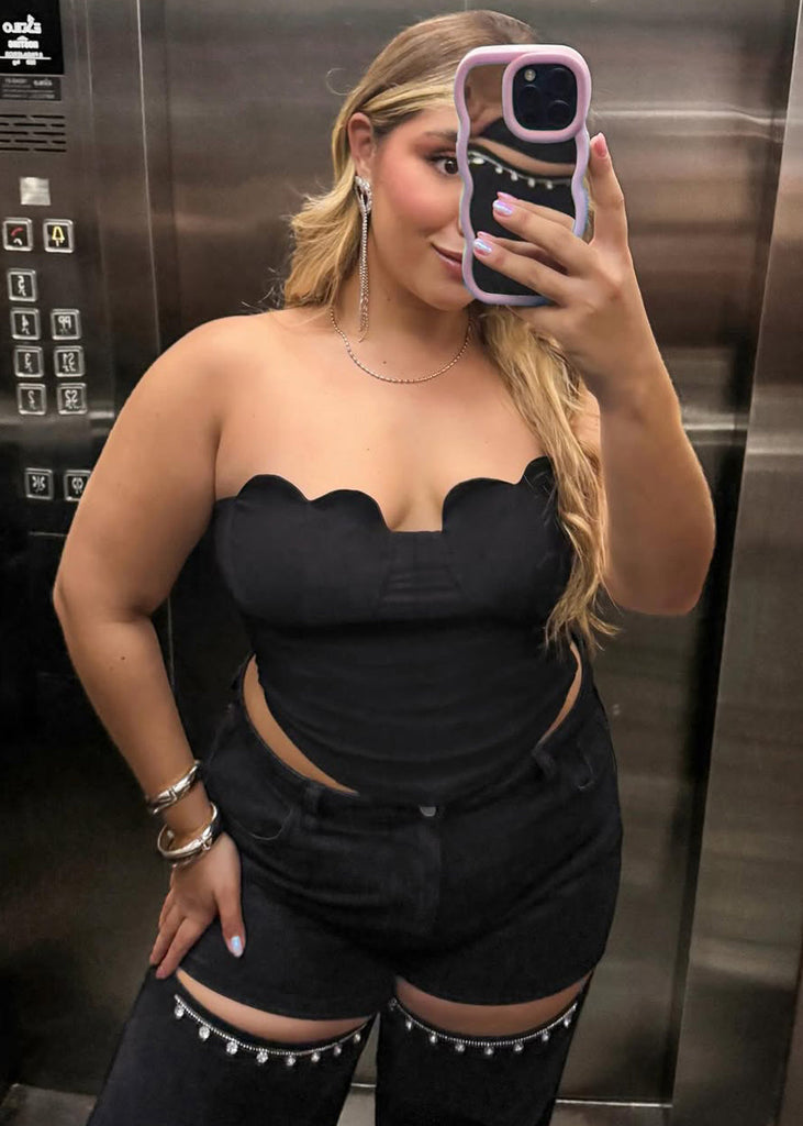 Corset con copas en forma de corazon para mujer - Flashy