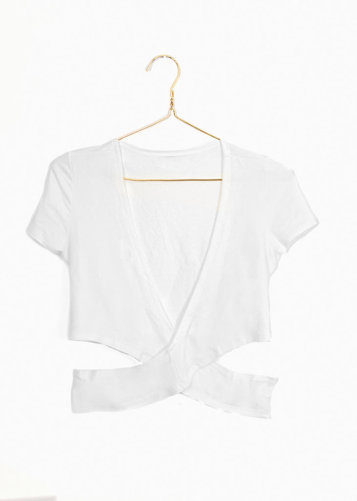 Blusa crop con cruce en espalda para mujer - Flashy
