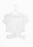 Blusa crop con cruce en espalda para mujer - Flashy