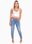 Crop top con cruce en espalda para mujer - Flashy