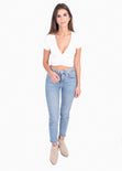 Blusa crop con cruce en espalda para mujer - Flashy