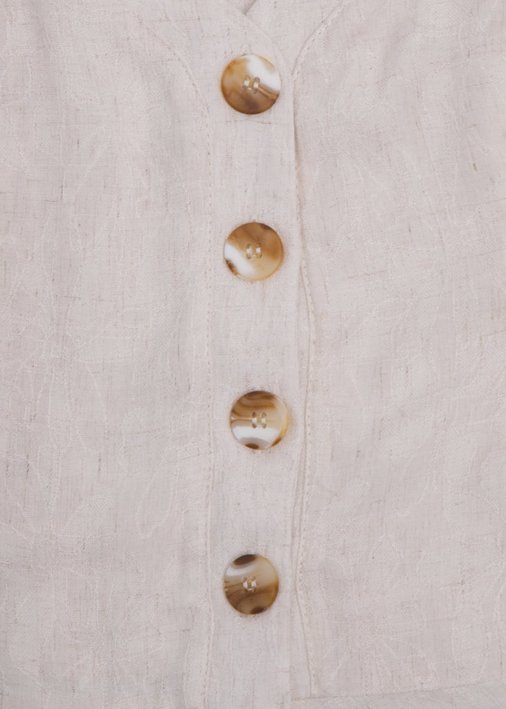 Blusa de tiras con botones de pasta para mujer - Flashy
