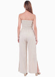 Enterizo de pantalón tipo lino strapless - ALAMO