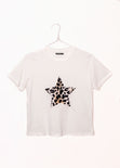 Camiseta con estrella de leopardo para mujer - Flashy