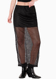 Falda larga de malla para mujer - Flashy