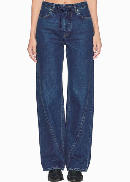 Jean Wide Leg tiro medio con cortes delanteros  - CAMBERRA