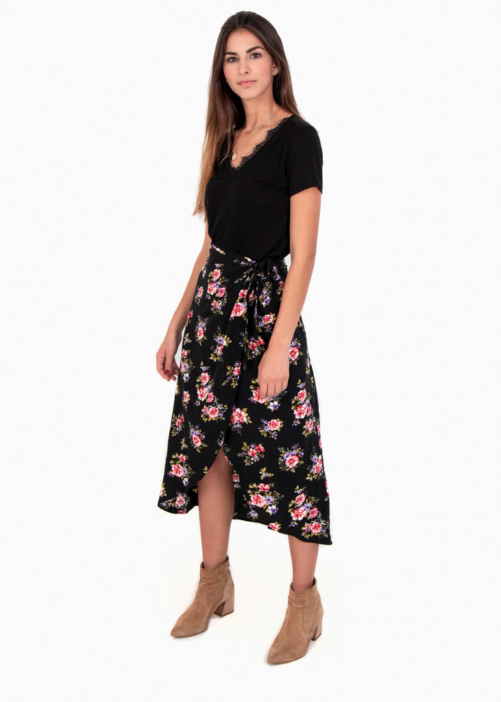 Maxi Falda Estampada Flores para mujer - Flashy