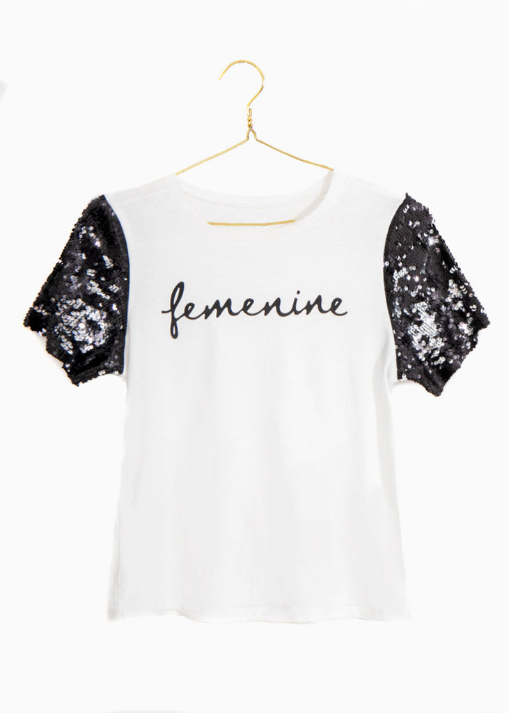 Camiseta estampada "Femenine" para mujer - Flashy