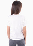 Camiseta con lentejuelas y estampado "Femme" para mujer - Flashy