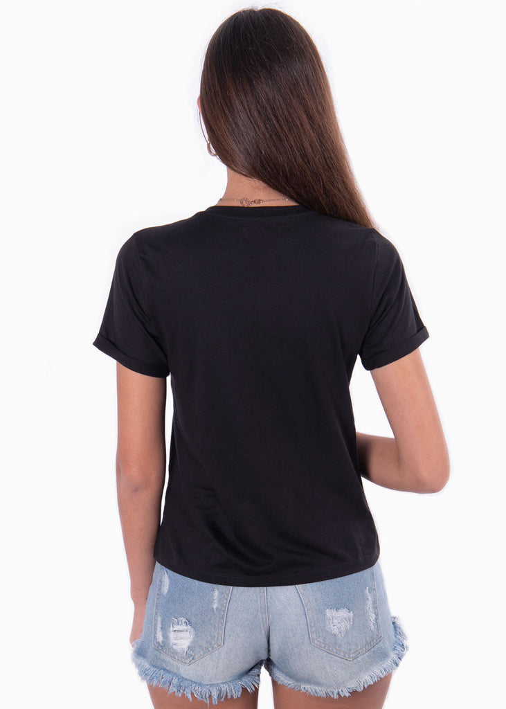 Camiseta estampada tigre "Give this world good energy" para mujer - Flashy