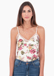 Blusa flores con encaje para mujer - Flashy