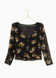 Blusa estampada de flores con bolero para mujer - Flashy
