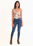 Blusa flores con encaje para mujer - Flashy