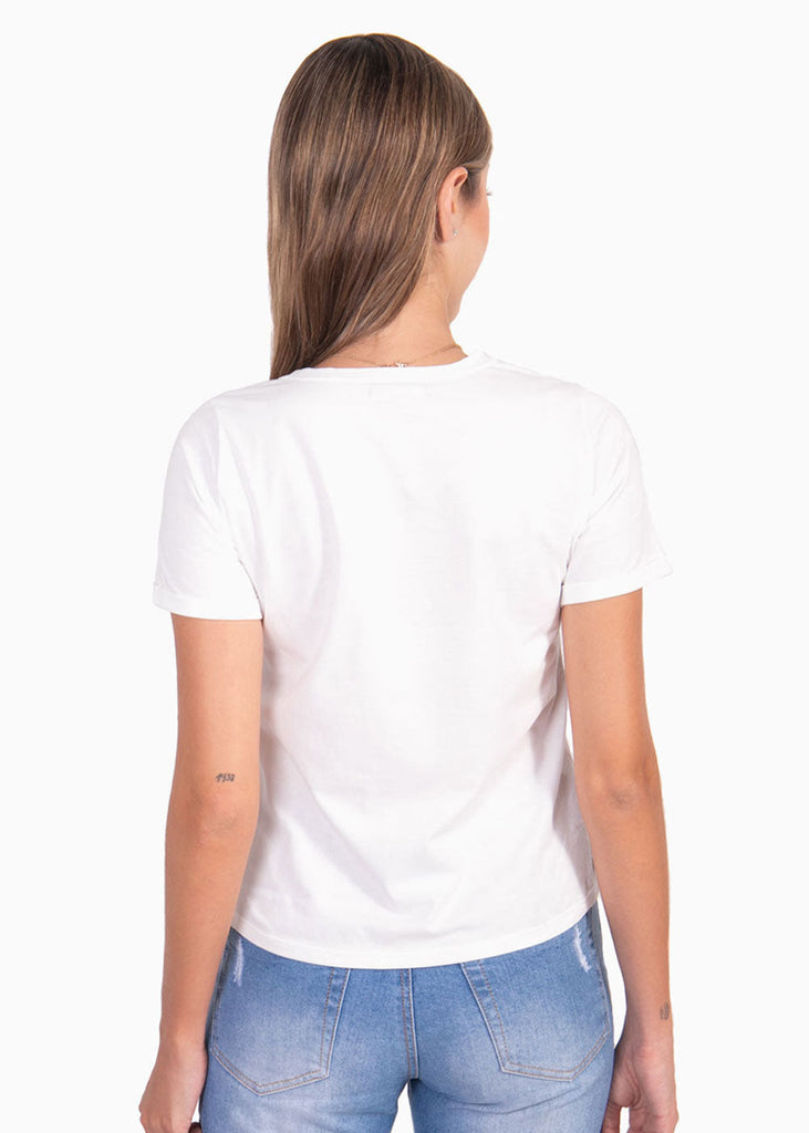 Camiseta estampada "Frenchie" para mujer - Flashy