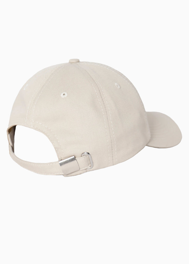 Gorra con bordado de cactus color beige para mujer - Flashy