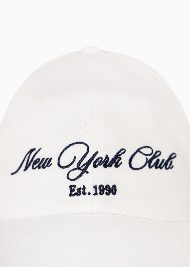 Gorra con bordado "New York City Club" color rosado para mujer - Flashy