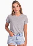 Camiseta con apliques brillantes para mujer - Flashy