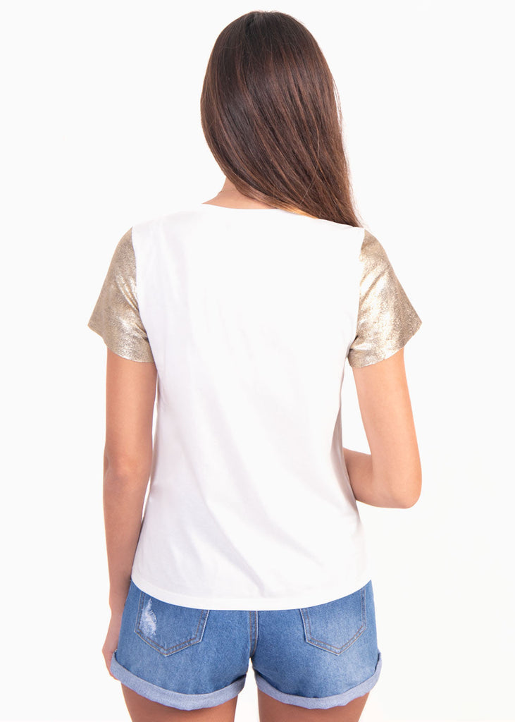 Camiseta estampada "It's on" para mujer - Flashy