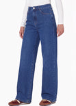Jean tiro alto silueta wide leg - PASADENA