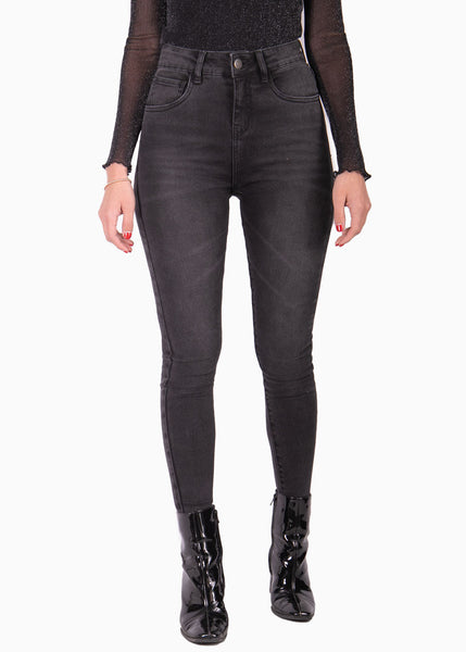 Jean tiro alto skinny para mujer - Flashy