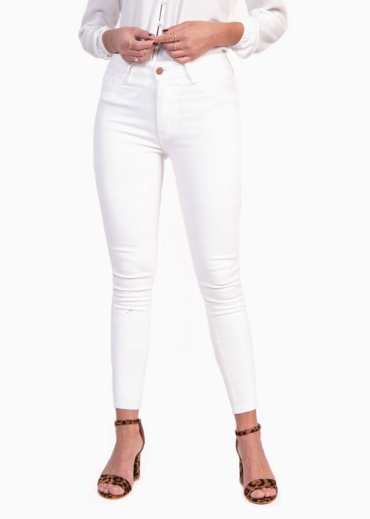 Jean tiro alto skinny para mujer - Flashy