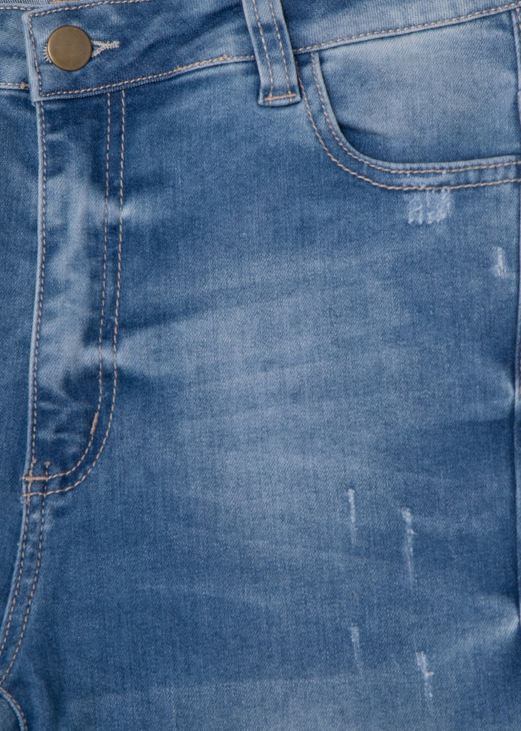 Jean tiro medio skinny para mujer - Flashy