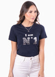 Camiseta estampada "I am N1" para mujer - Flashy