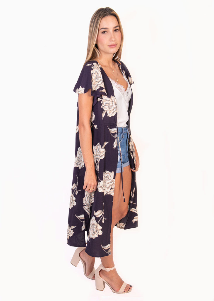 Kimono estampado flores para mujer - Flashy