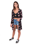 Kimono estampado flores para mujer - Flashy