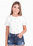 Camiseta estampada palmeras para mujer - Flashy