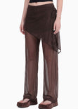 Pantalón recto de malla con falda - SAMARA