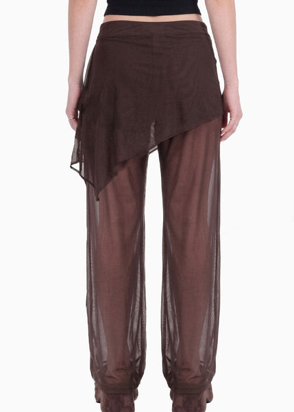 Pantalón recto de malla con falda - SAMARA
