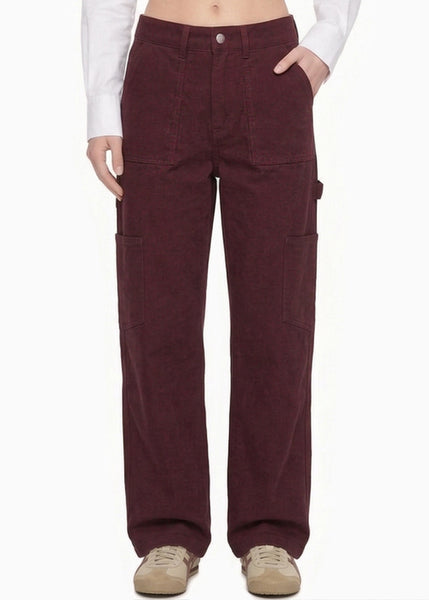 Pantalón Wide Leg tipo cargo  - MONACO.VINO