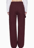 Pantalón Wide Leg tipo cargo  - MONACO.VINO
