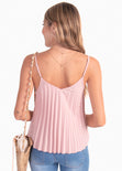 Blusa de tiras plisada para mujer - Flashy
