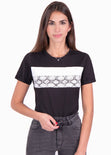 Camiseta estampada rayas python para mujer - Flashy