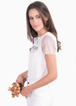 Camiseta estampada "sarcasm" para mujer - Flashy