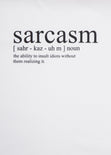 Camiseta estampada "sarcasm" para mujer - Flashy