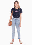 Camiseta estampada "Shine" para mujer - Flashy