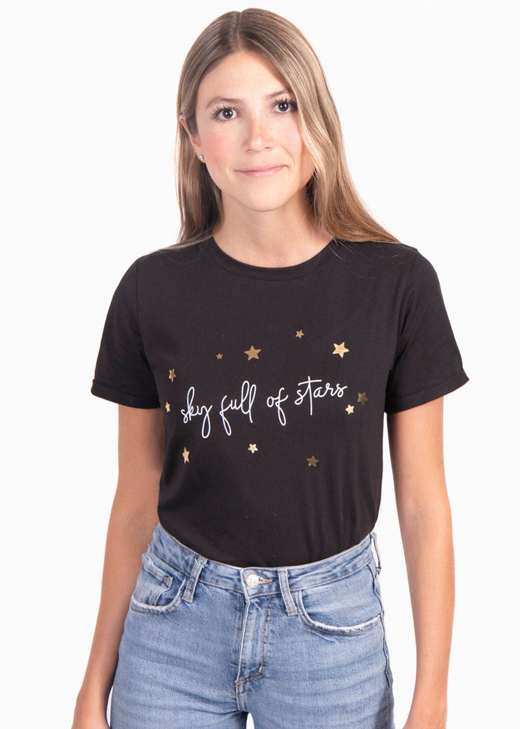 Camiseta estampada "Sky full of stars" para mujer - Flashy